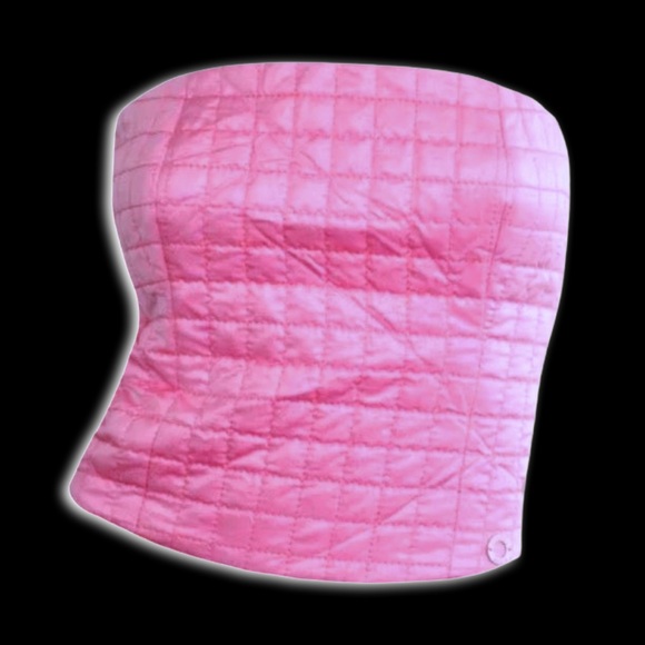 Chanel By Karl Lagerfeld Archive Pink Corset Bustier Top Seen On Ariana Grande - Picture 3 of 17